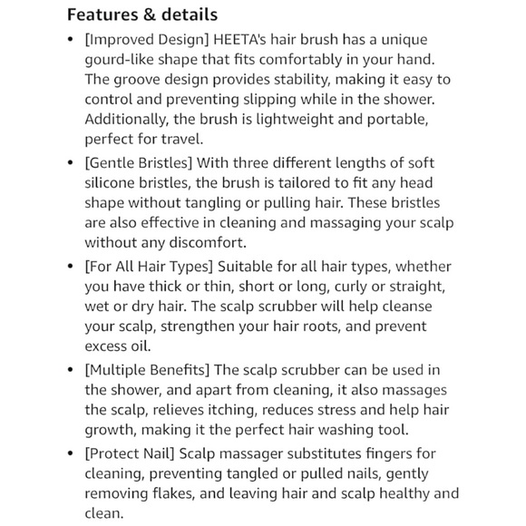 HEETA HAIR SCALP MASSAGER SHAMPOO BRUSH - 2 PACK! - Picture 13 of 16